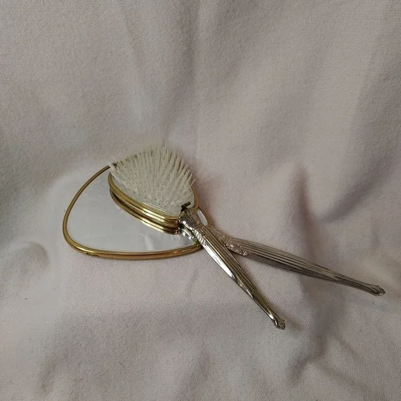 𝅺vintage Hair Brush and Mirror Set - Picture 2 of 16